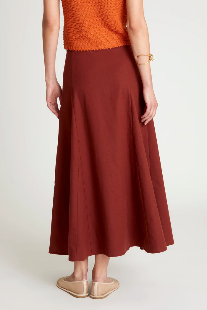 Wild Pony Falda Larga Lino Marrón