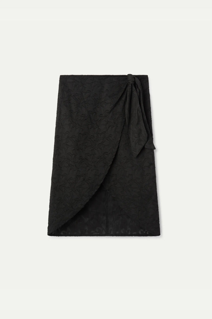 Wild Pony Falda Midi Cruzada Negra