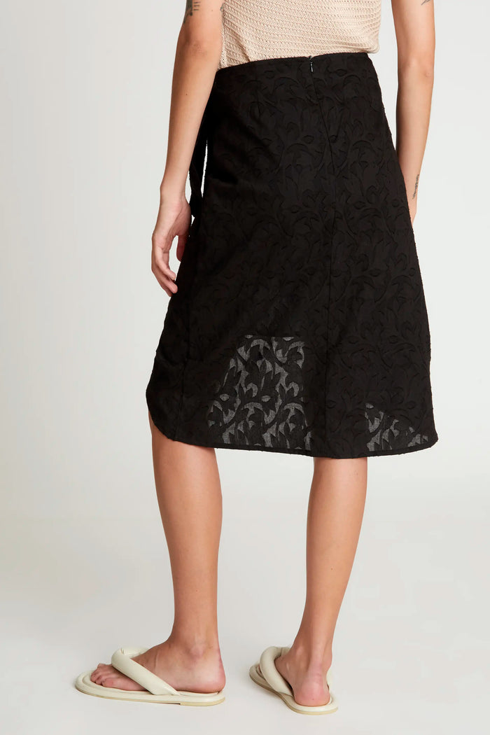 Wild Pony Falda Midi Cruzada Negra