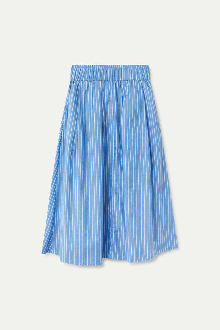 Wild Pony Falda Midi Estampado De Rayas Azules