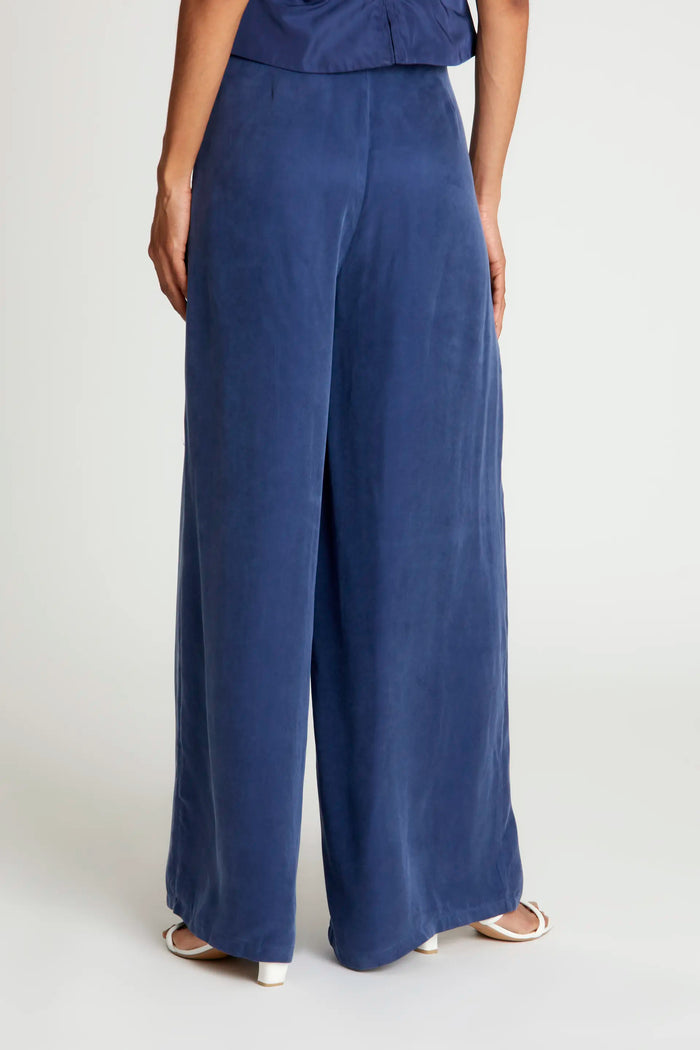 Wild Pony Pantalón Largo Ancho Azul Marino