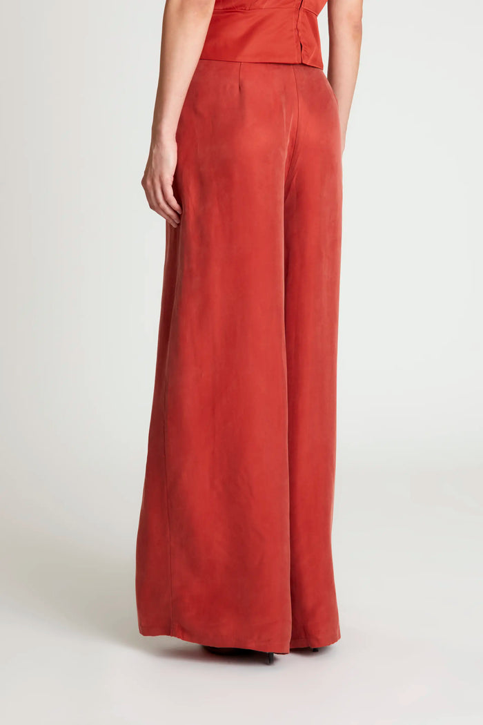 Wild Pony Pantalón Largo Ancho Marrón