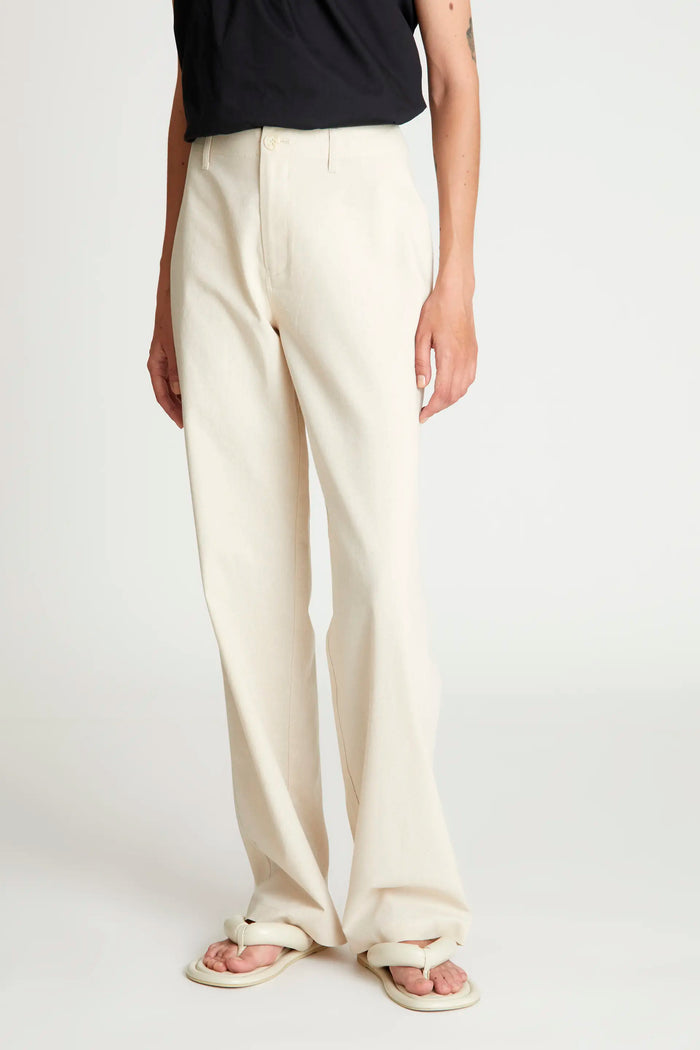 wild pony Pantalón largo recto blanco