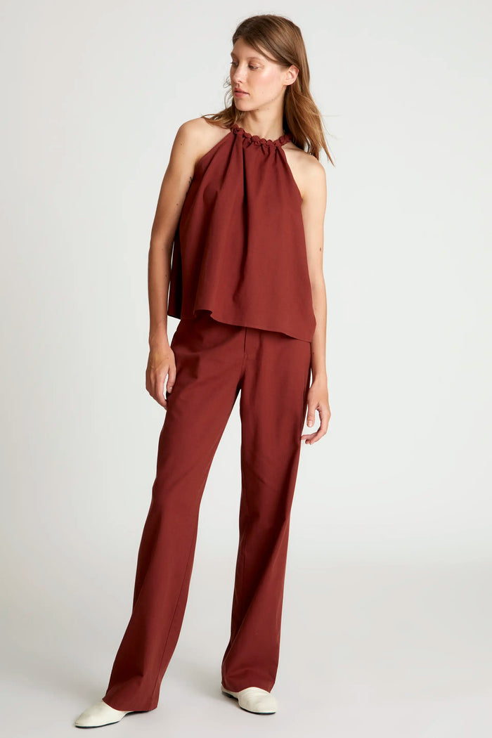 Wild Pony Pantalón Largo Recto Marrón