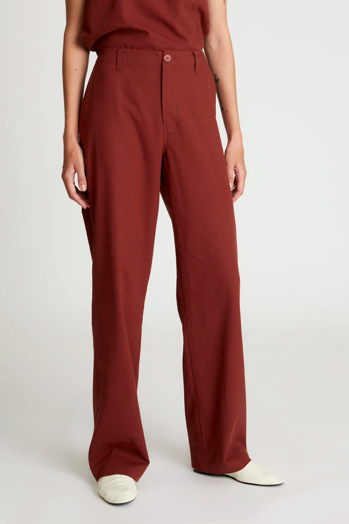 wild pony Pantalón largo recto marrón