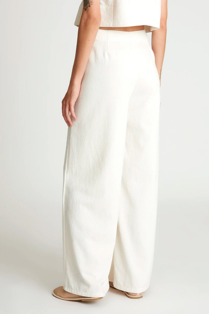 Wild Pony Pantalón Recto Tweed Blanco