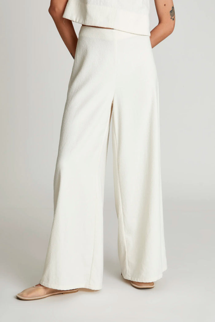 wild pony Pantalón recto tweed blanco