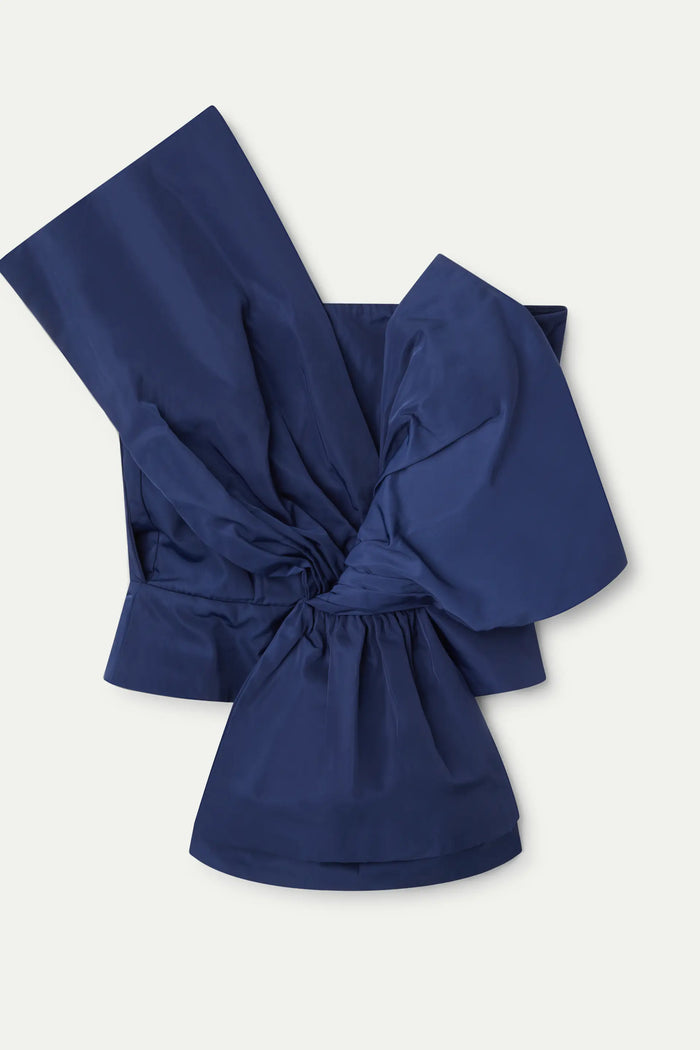 Wild Pony Top Asimétrico Lazo Azul Marino