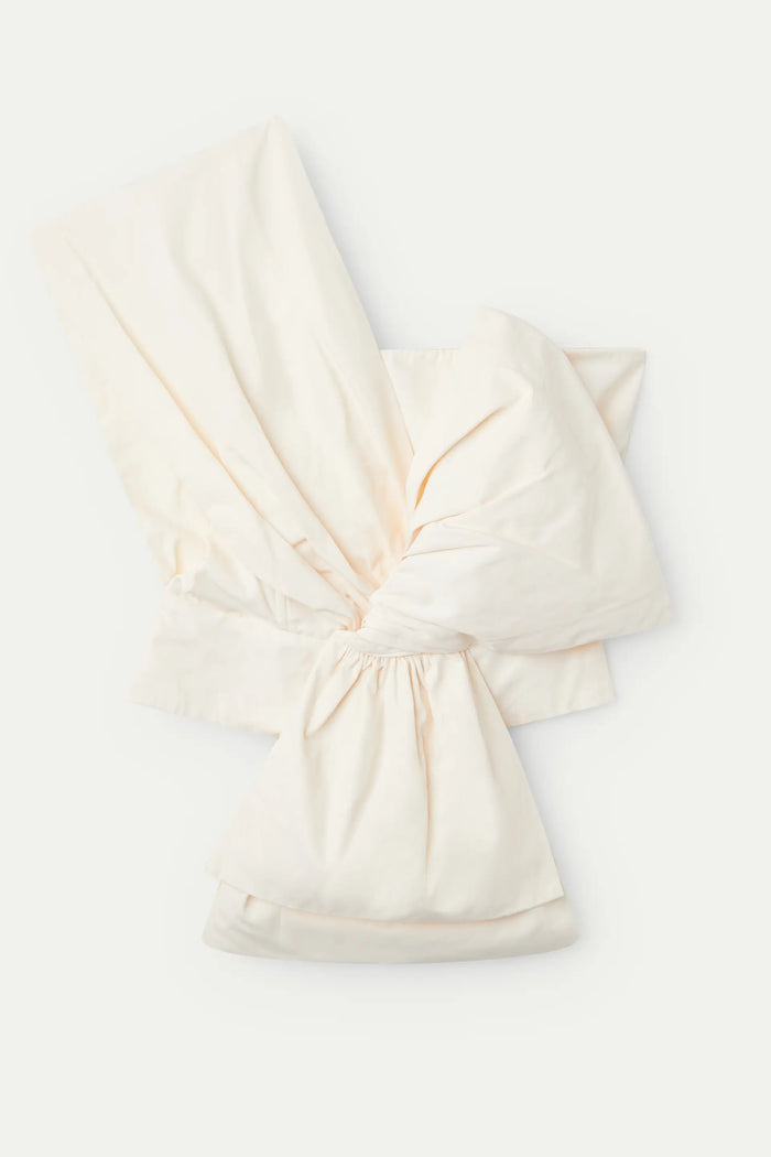 Wild Pony Top Asimétrico Lazo Blanco