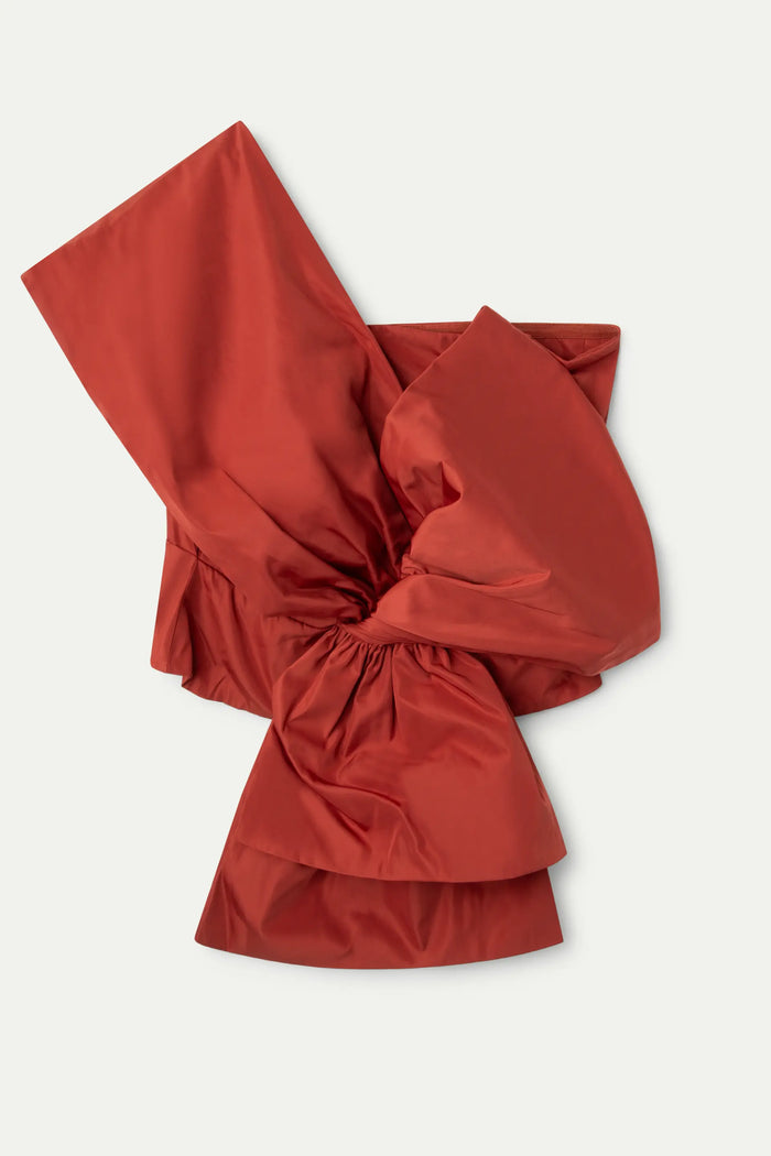 Wild Pony Top Asimétrico Lazo Marrón