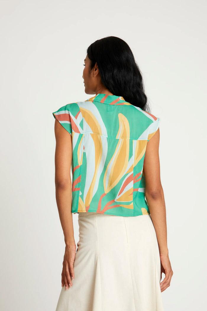 Wild Pony Top Camisero Estampado Floral Bromelia