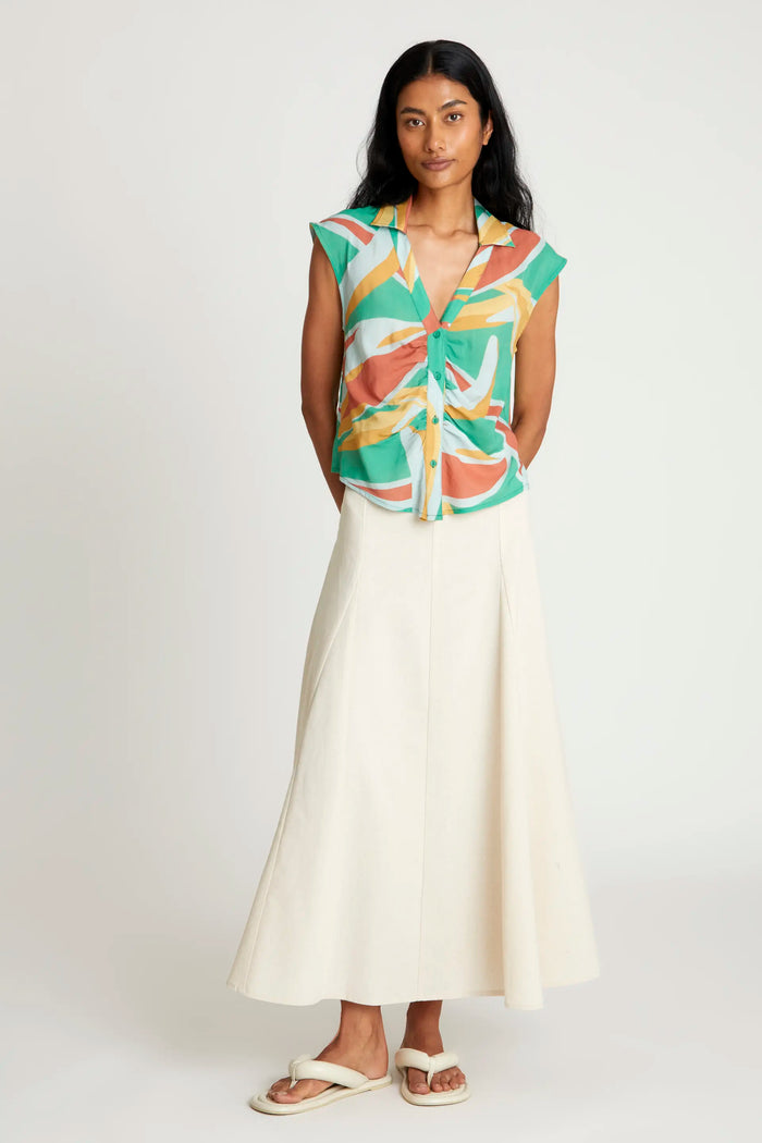 Wild Pony Top Camisero Estampado Floral Bromelia