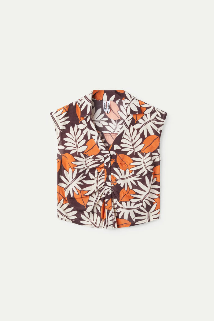 Wild Pony Top Camisero Estampado Floral Vegetal