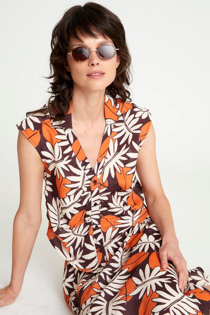 Wild Pony Top Camisero Estampado Floral Vegetal
