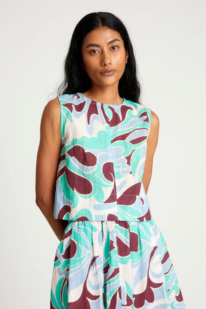 wild pony Top corto estampado Yarrow