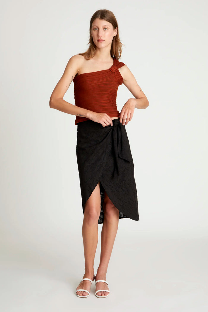 wild Pony Top De Punto Asimétrico Marrón