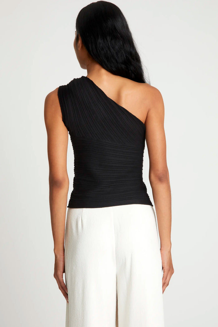 Wild Pony Top De Punto Asimétrico Negro