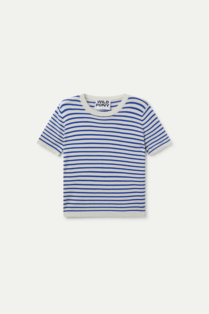 Wild Pony Top De Punto Rayas Azules