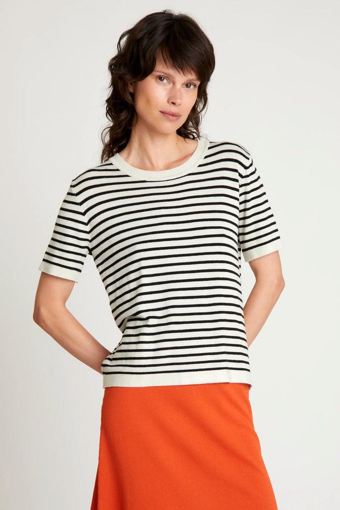 wild pony Top de punto rayas negras