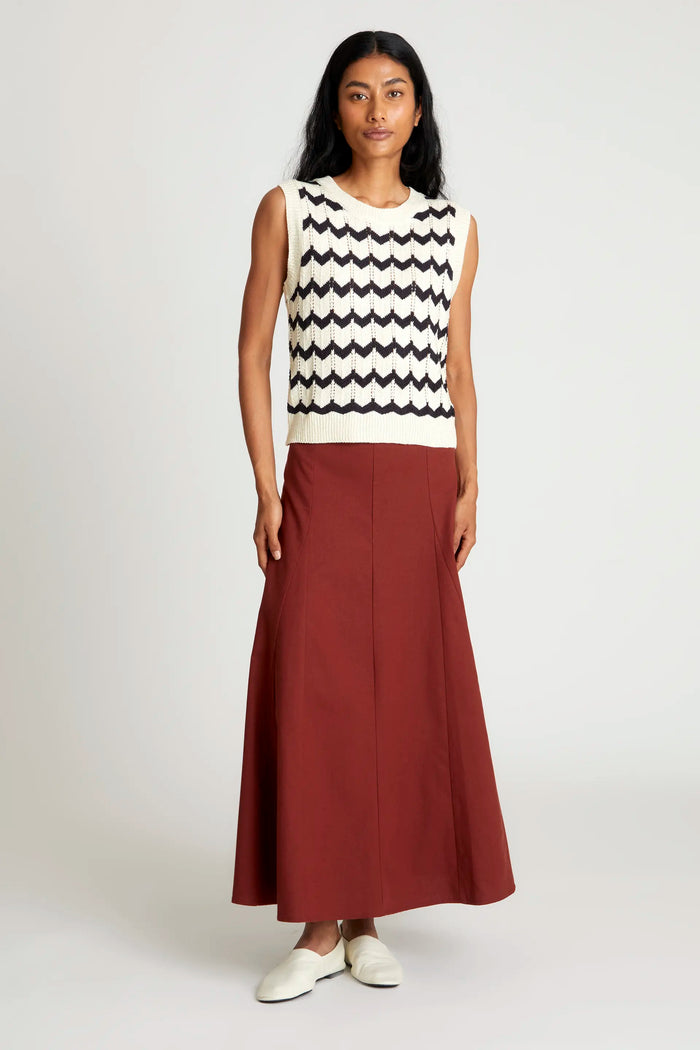 Wild Pony Top De Punto Zigzag Negro