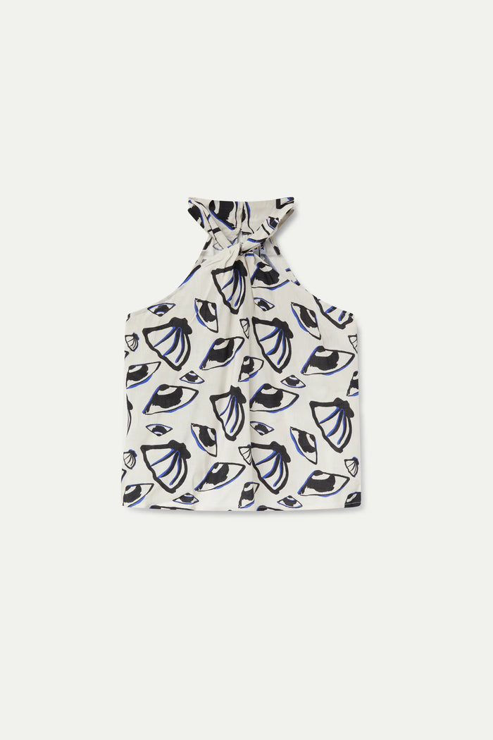 Wild Pony Top Halter Estampado Pearl