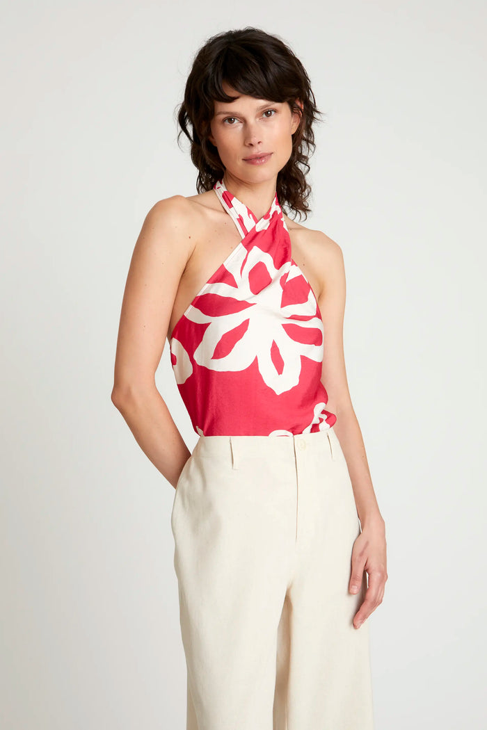 wild pony Top halter floral Gaura