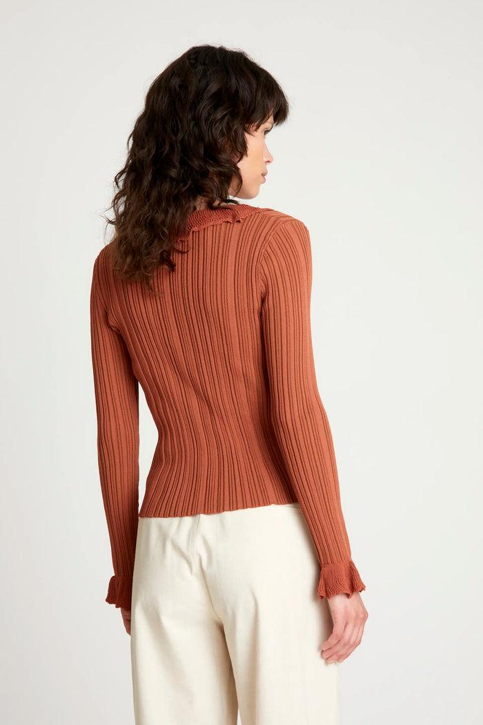 Wild Pony Top Punto Volantes Marrón