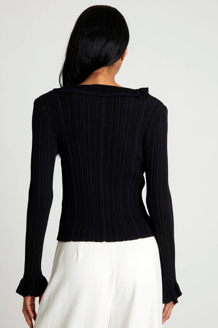 Wild Pony Top Punto Volantes Negro