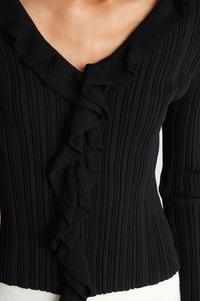 Wild Pony Top Punto Volantes Negro