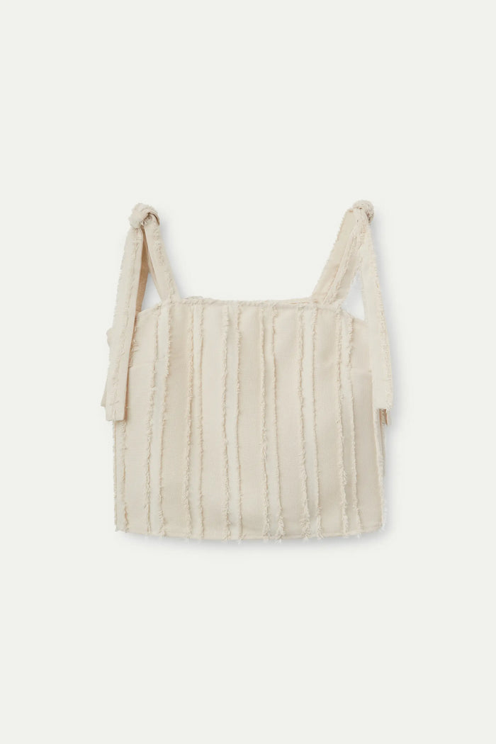 Wild Pony Top Tirantes Texturizado Blanco