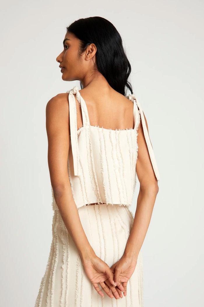 Wild Pony Top Tirantes Texturizado Blanco