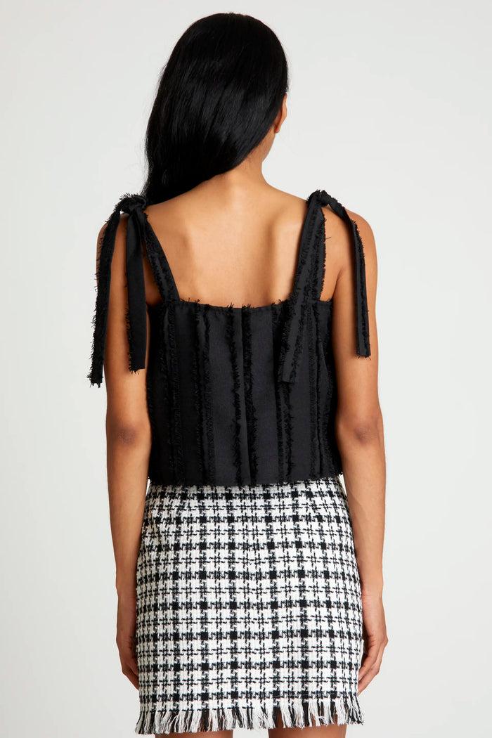 Wild Pony Top Tirantes Texturizado Negro