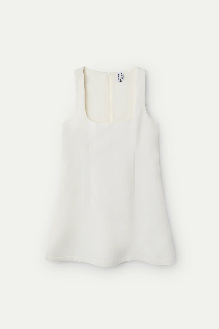 Wild Pony Vestido Corto Tweed Blanco