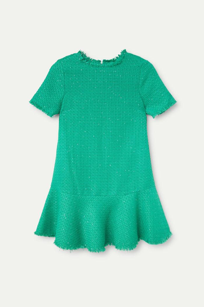 Wild Pony Vestido Corto Tweed Verde