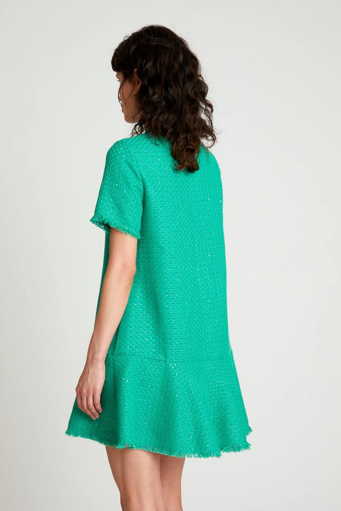 Wild Pony Vestido Corto Tweed Verde