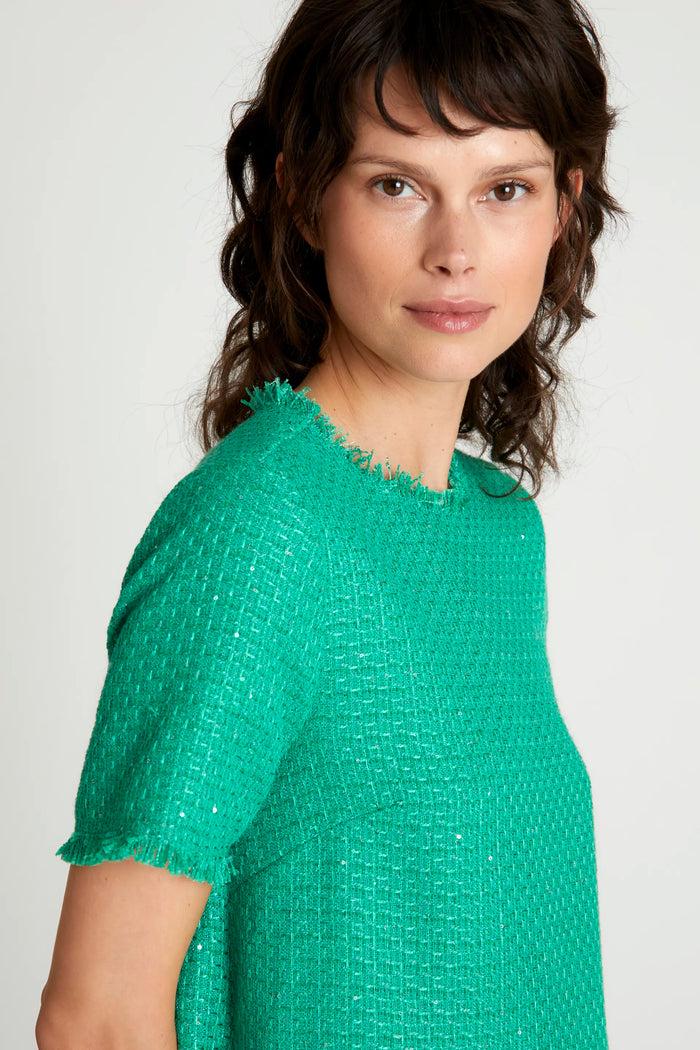 Wild Pony Vestido Corto Tweed Verde