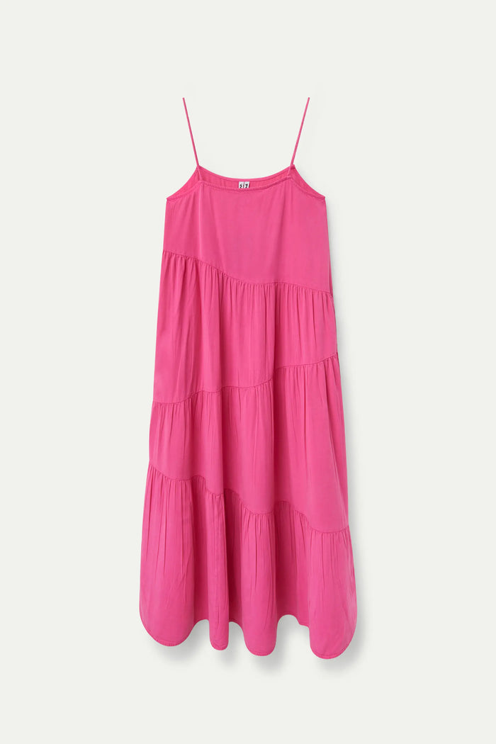 Wild Pony Vestido Largo Amplio Rosa