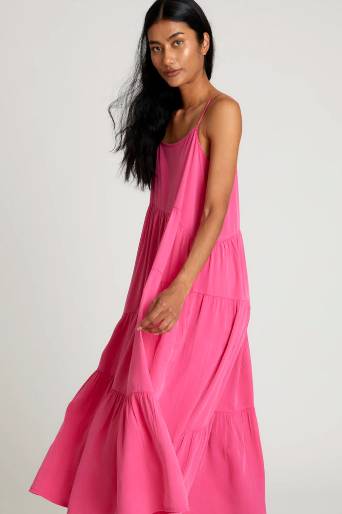 Wild Pony Vestido Largo Amplio Rosa