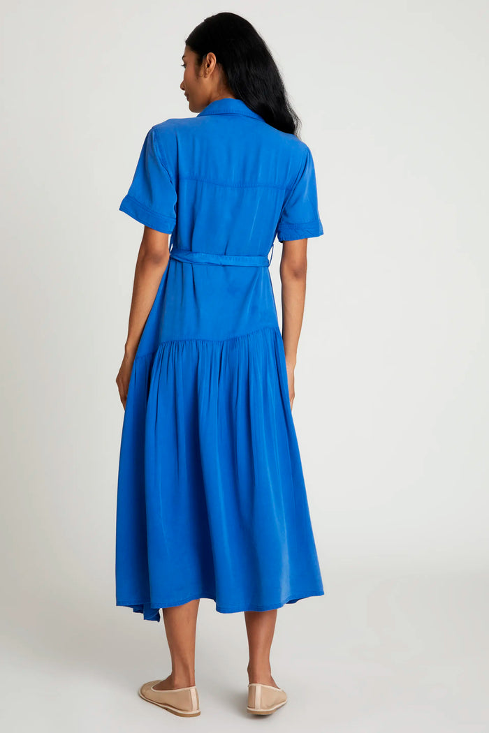 Wild Pony Vestido Largo Camisero Azul