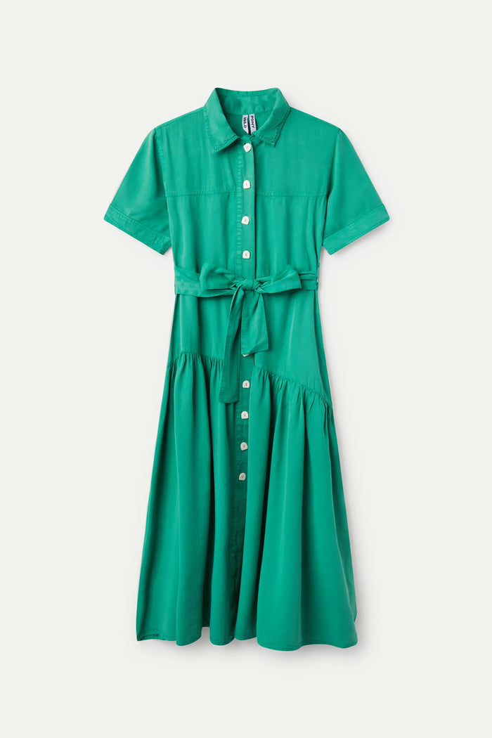 Wild Pony Vestido Largo Camisero Verde