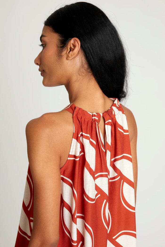 Wild Pony Vestido Largo Estampado Geométrico Coco