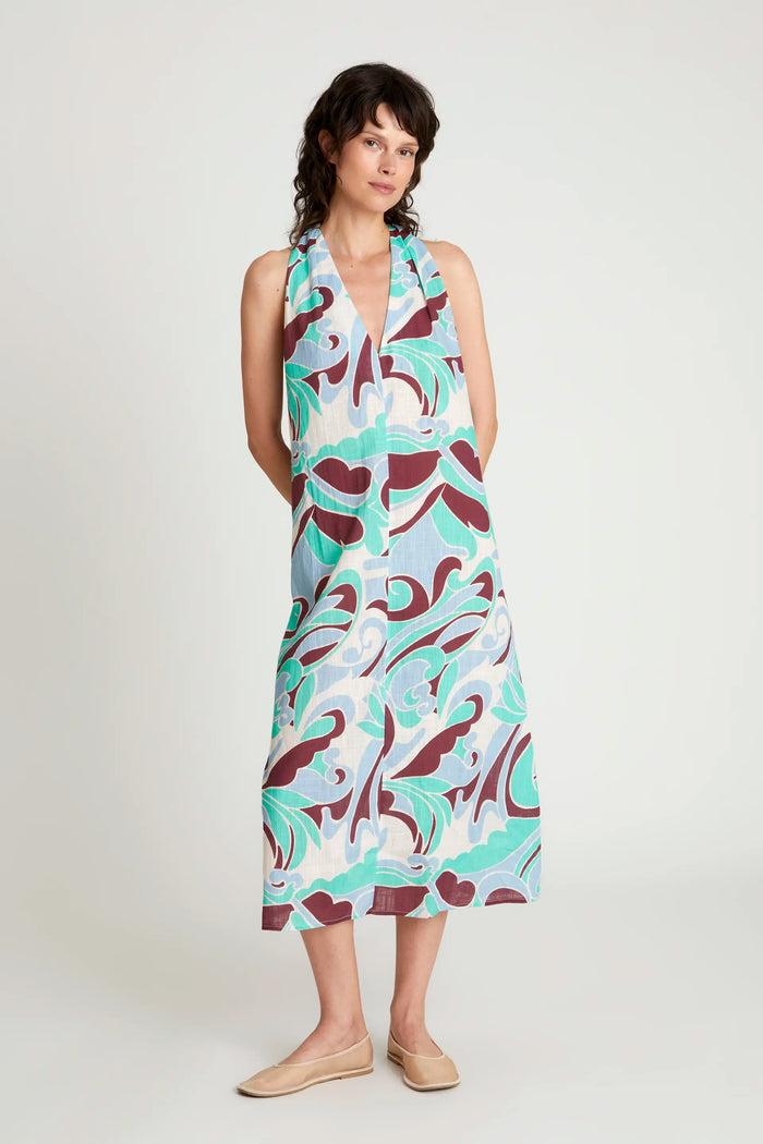 wild pony Vestido largo estampado Yarrow