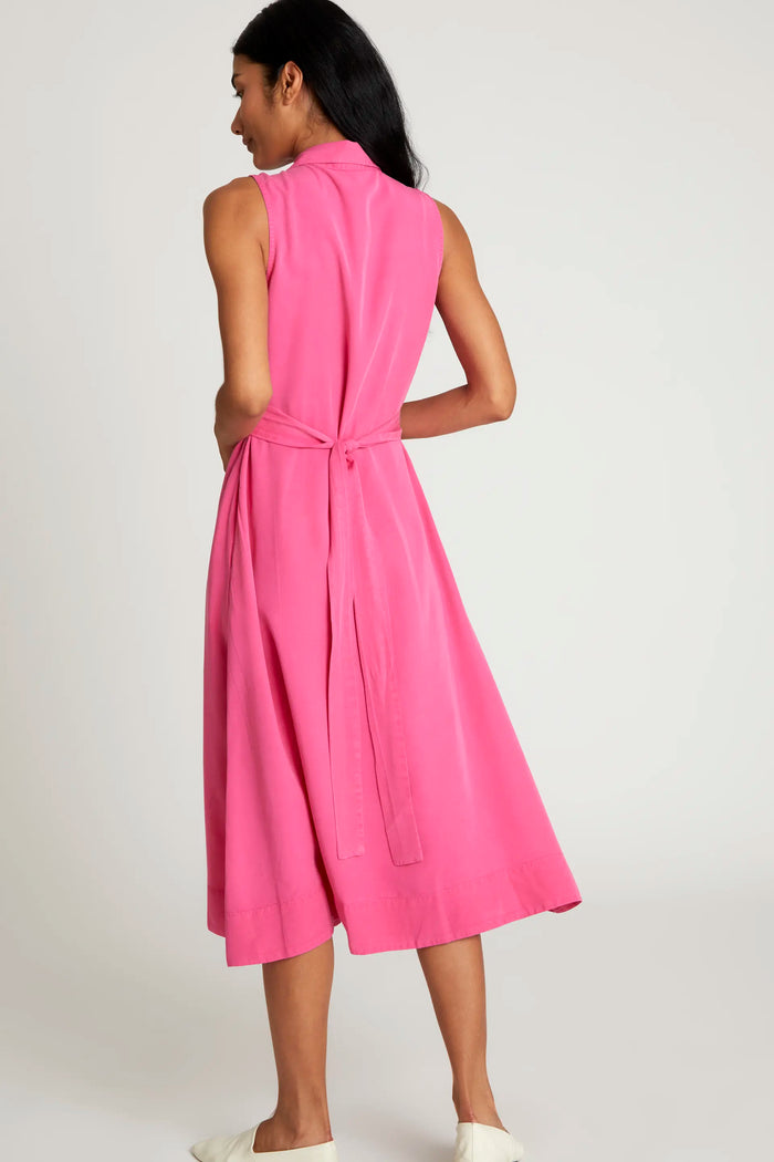 Wild Pony Vestido Midi Camisero Rosa