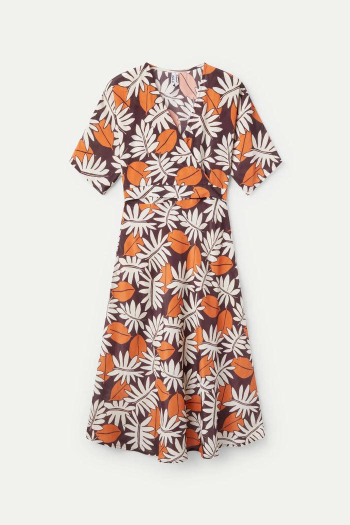 Wild Pony Vestido Midi Estampado Floral Vegetal