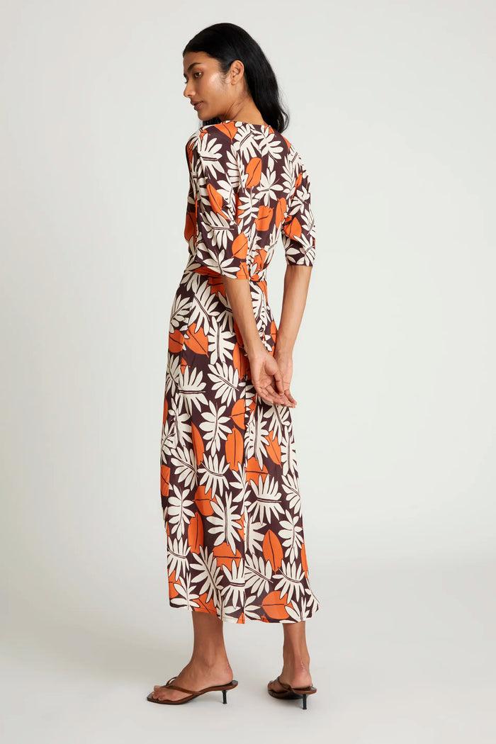 Wild Pony Vestido Midi Estampado Floral Vegetal