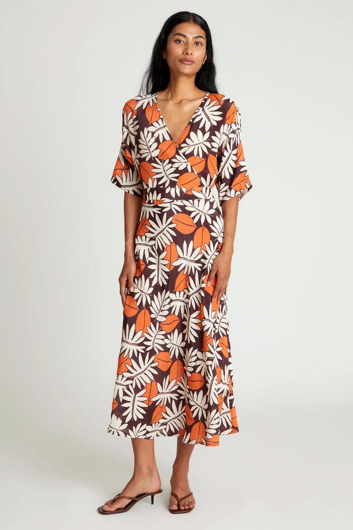 wild pony Vestido midi estampado floral Vegetal