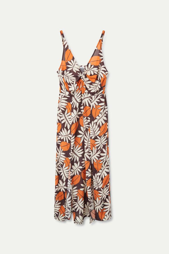 Wild Pony Vestido Midi Estampado Vegetal