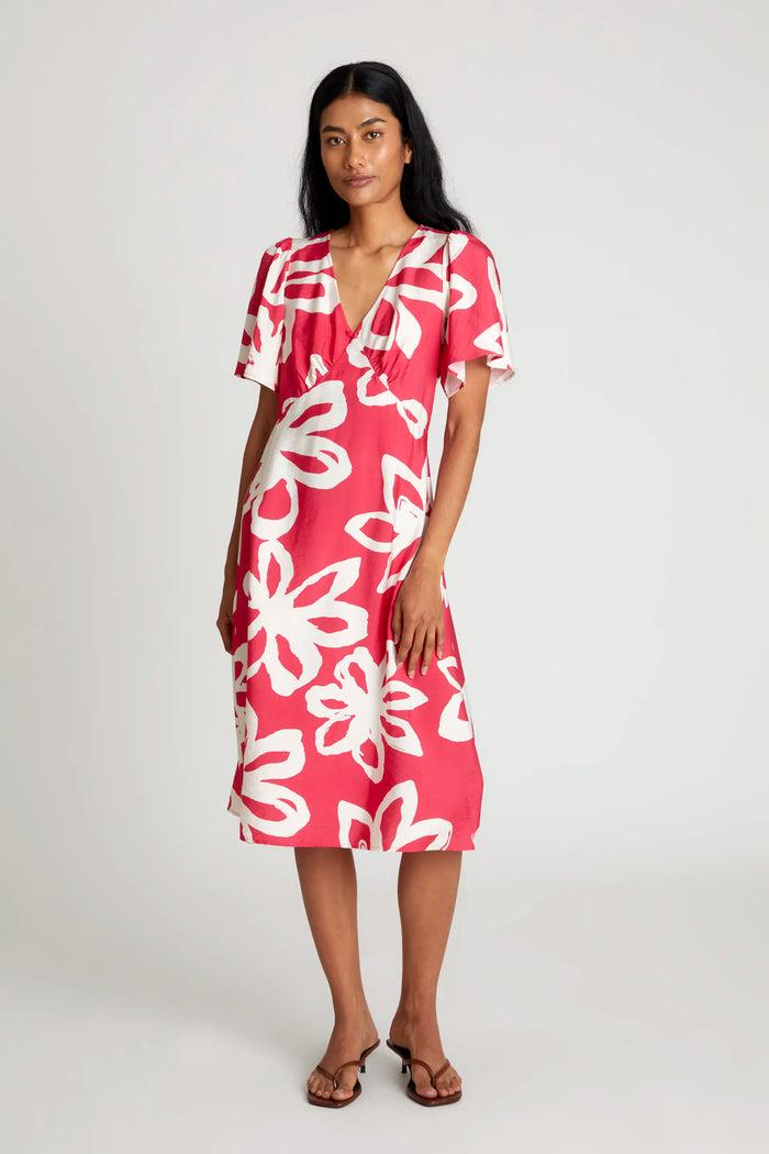 wild pony Vestido midi floral Gaura