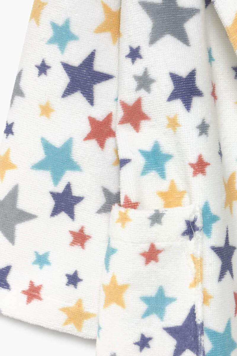 Women'secret Albornoz Niños Rizo 100% Algodón Estrellas