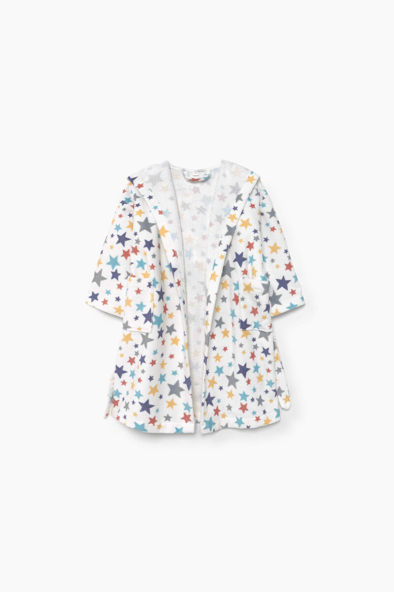 women'secret Albornoz niños rizo 100% algodón estrellas